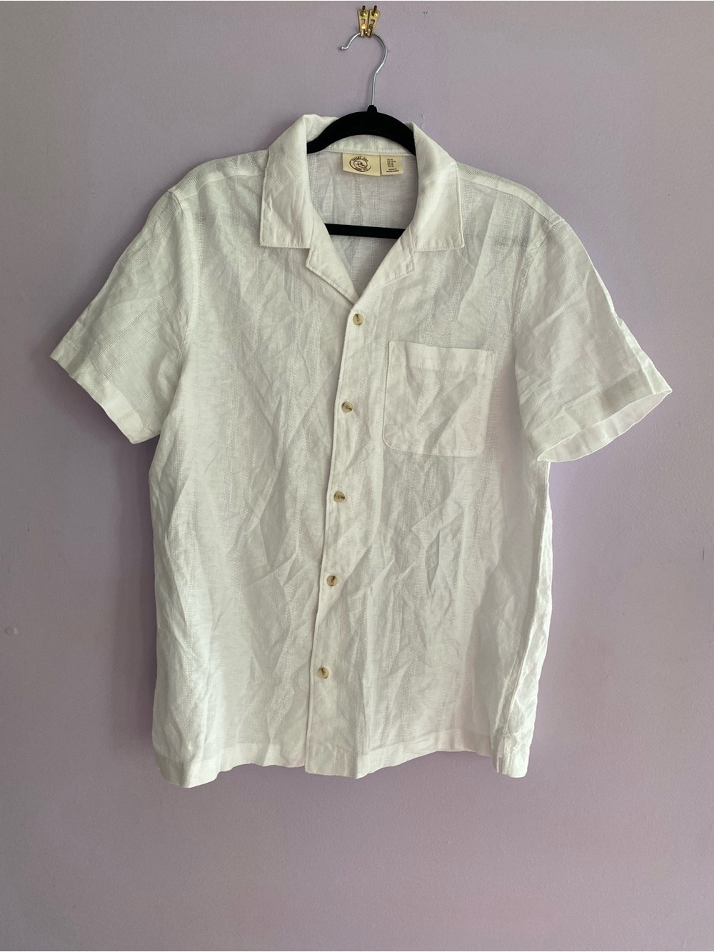 Panama Jack Men's Lightweight Shirt White M